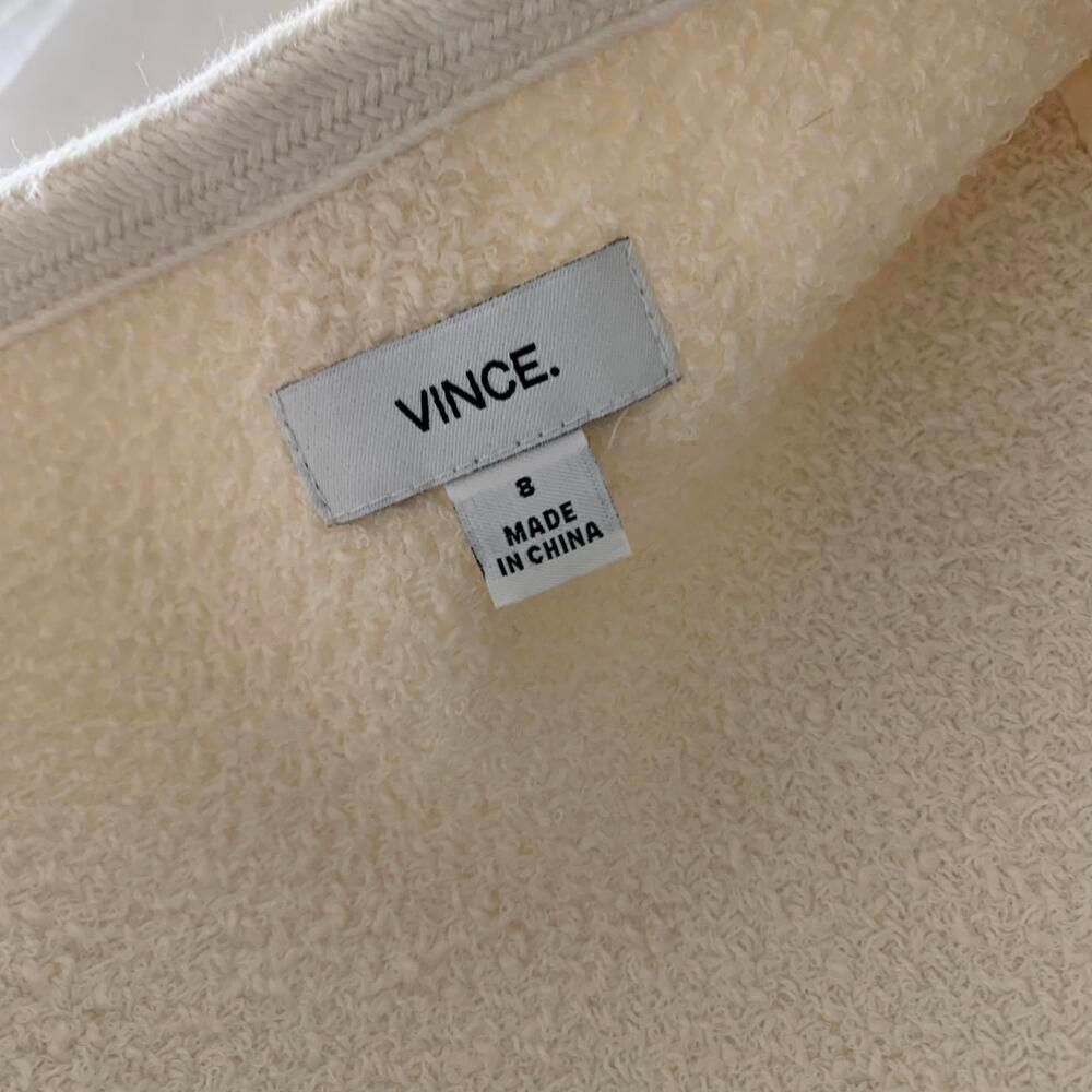 VINCE white cardigan jacket blaser sz 8 or m womens - Picture 7 of 9